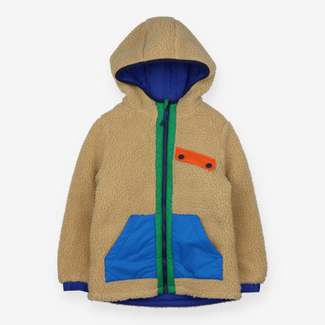 Blue Fleece Reversible Coat