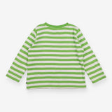 T-shirt long sleeve green striped rhino