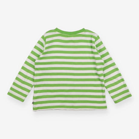 T-shirt long sleeve green striped rhino