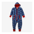 One Piece Navy and Red with Whales Prints