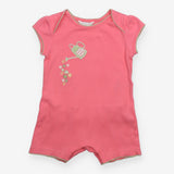 Romper pink embroidered water the flowers