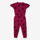 Jumpsuit Magenta Pink Spots