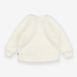 Sweater fur cream bear face