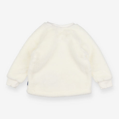 Sweater fur cream bear face