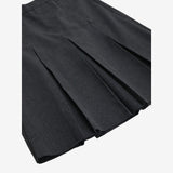 School Grey Pleated Skirt Slim Fit