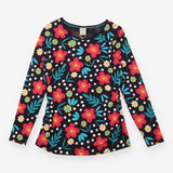 Organic Cotton Floral Spot Long Sleeve