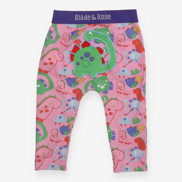 Leggings Pink Dinosaur Print