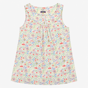 Top Floral Print Sleeveless Scoop Neck