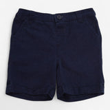 Navy Turn Up Shorts