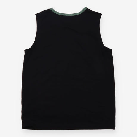 Crewcuts Vest Top Black with Green Neckline