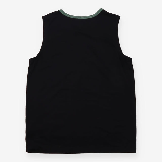 Crewcuts Vest Top Black with Green Neckline