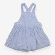 Dungaree blue and white stripe shortie