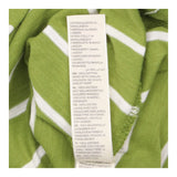 Henley Top Green and White Strip