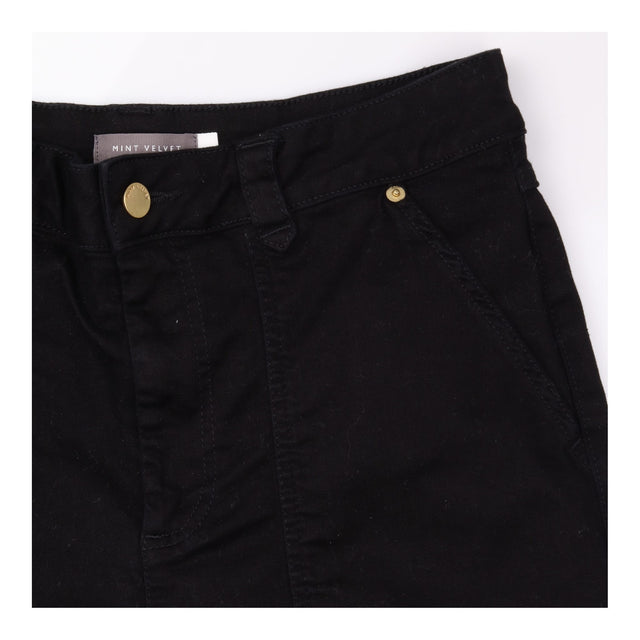 Cargo Jeans Black High Rise Straight Leg