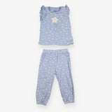 Pyjamas Blue With Flowers 
