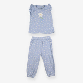 Pyjamas Blue With Flowers 