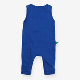 Blue Dungarees with Green Dinosaur