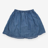 Skirt Chambray with Brown Buttons