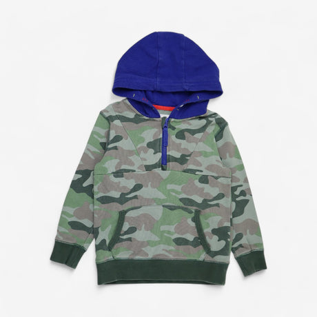 Camo half zip hoodie 