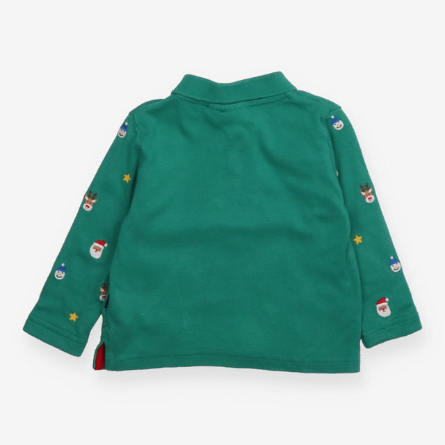 T-shirt Green Long Sleeve Festive