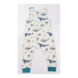 Homemade Dungarees White Sea Creatures