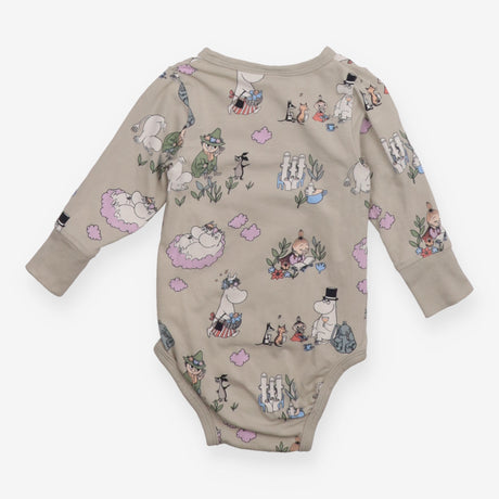 Bodysuit Long Sleeve Greige Moomin