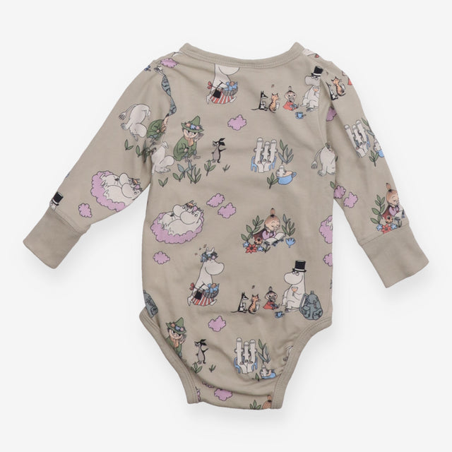 Bodysuit Long Sleeve Greige Moomin