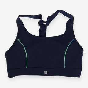 Sweaty Betty Navy Racer Back Sports Bra – Adjustab