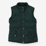 Green Quilted Jacket with Faux Fur Lining