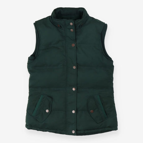 Green Quilted Jacket with Faux Fur Lining