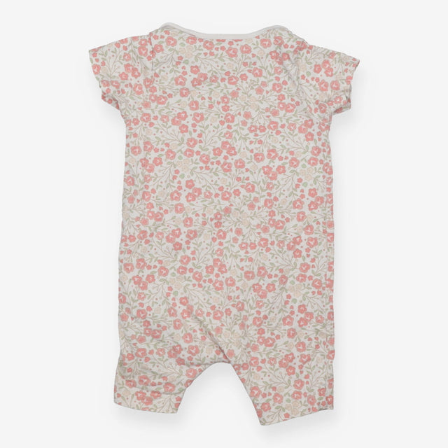 Romper white pink flowers