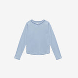 Merino Long Sleeve Top Dusty Blue