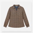 Blouse Navy with Yellow Pattern