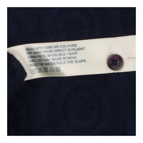 Navy Broderie Anglaise Cotton Tunic – Button Front