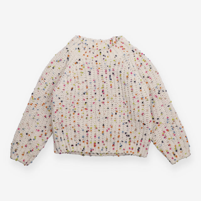 Cream Knit Jumper with Bobbles 