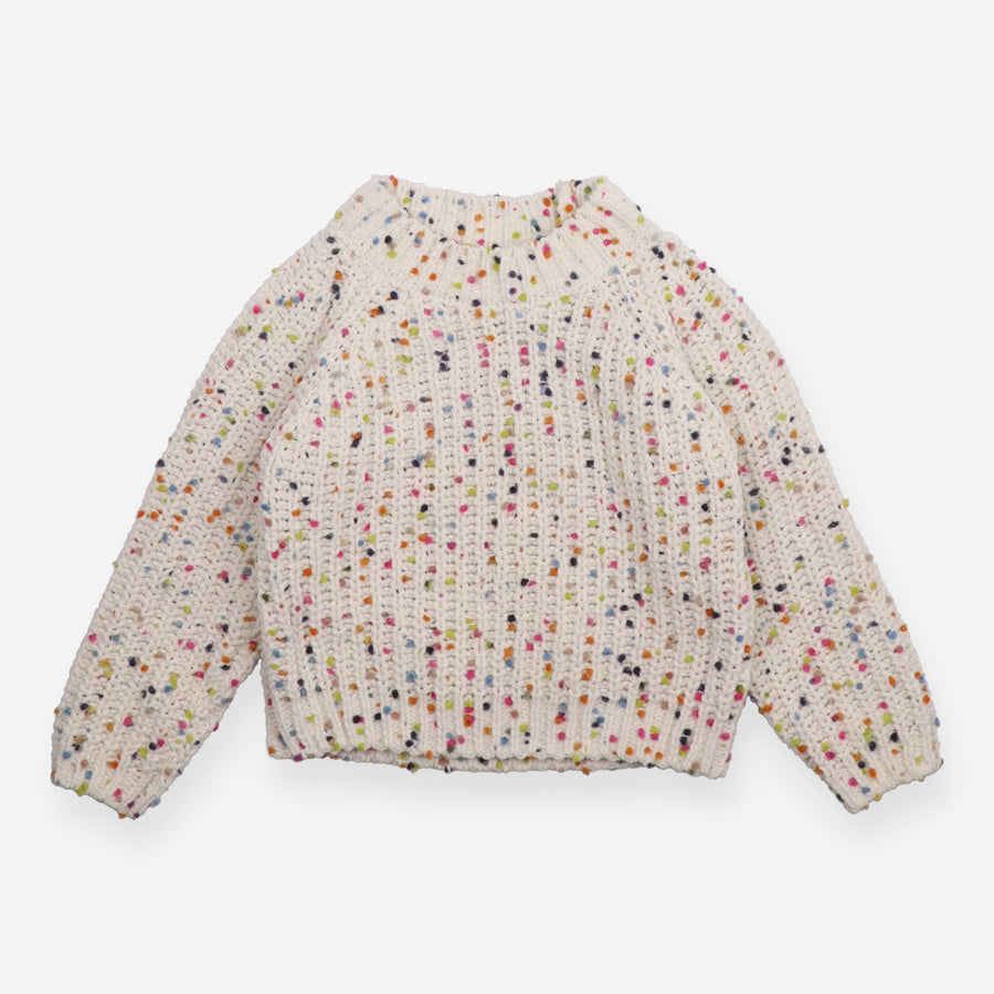 Cream Knit Jumper with Bobbles 