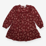 Dress long sleeve plum floral
