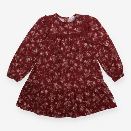 Dress long sleeve plum floral