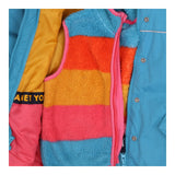  Raincoat 3 in 1 Blue with multi Colour Fleece