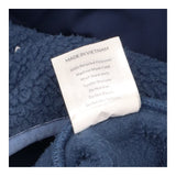 Fleece Blue Sherpa Half Zip Pullover Contrast Pane