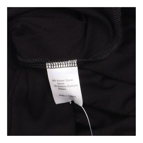 Black Knot Front Long Sleeve Maternity Dress