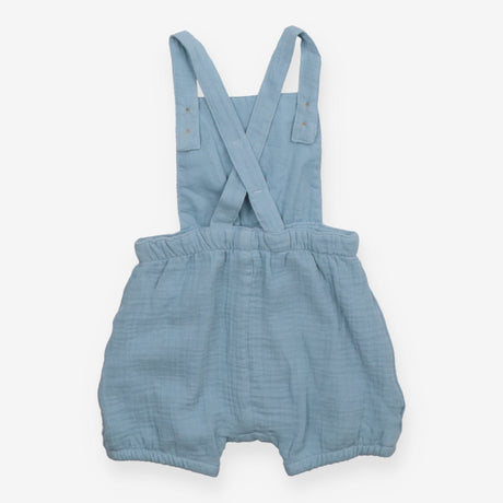 Dungarees Shortie Woven Blue