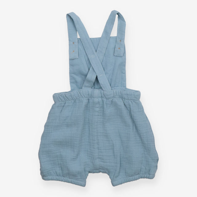 Dungarees Shortie Woven Blue
