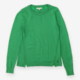 Green Crewneck Sweater Merino Wool