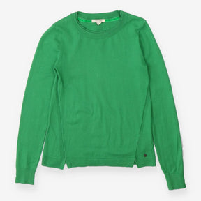 Green Crewneck Sweater Merino Wool