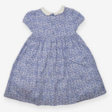Collared Dress with Blue Floral