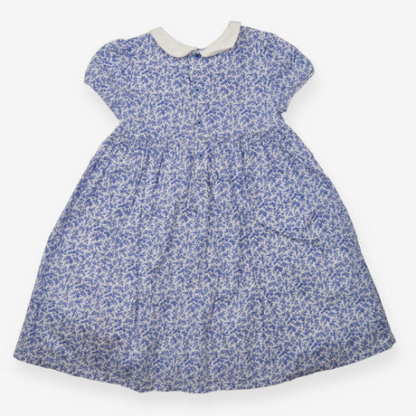 Collared Dress with Blue Floral