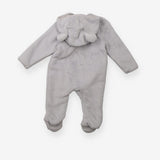Pramsuit Grey Fleece with ears