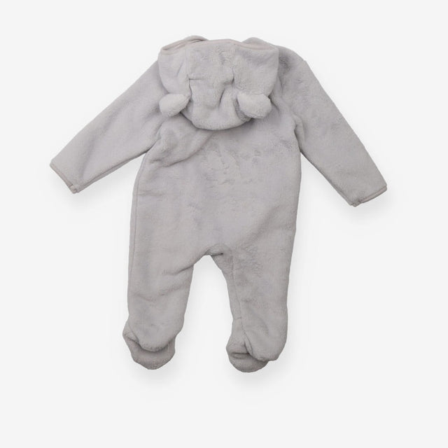 Pramsuit Grey Fleece with ears