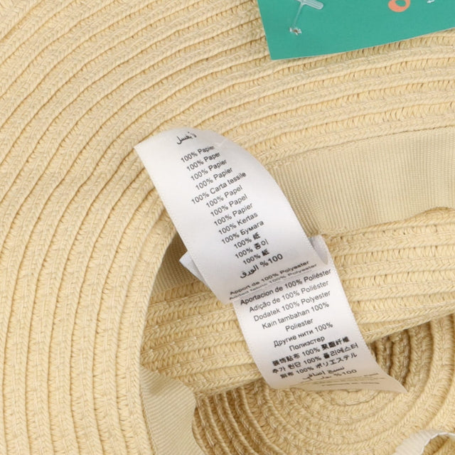 Sunhat Straw White Bow Tied